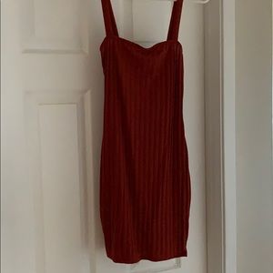 Boohoo Rib Knit Dress